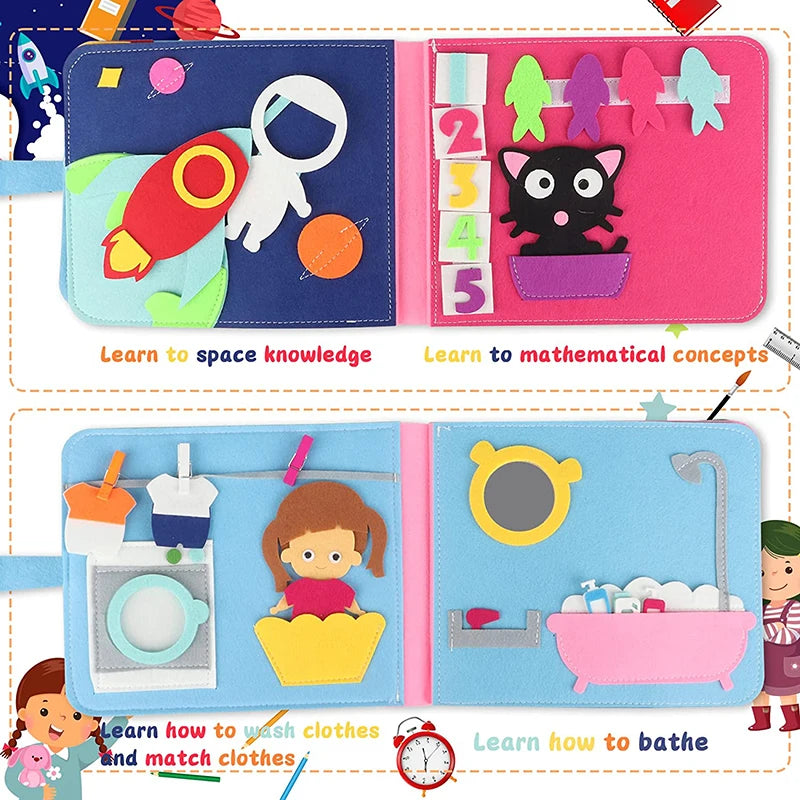 Busy Board Learning Toys for Toddlers 1-3 Years