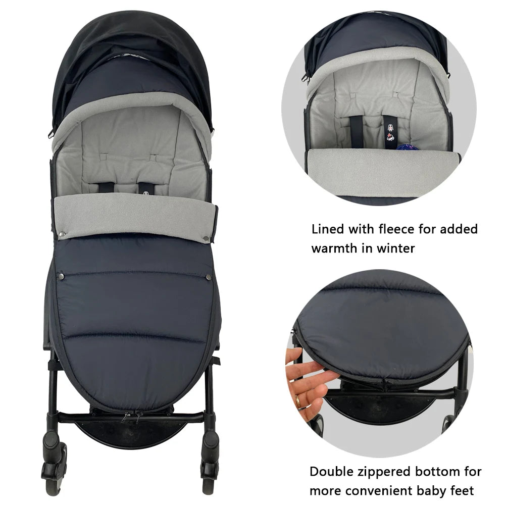 Universal 6-36M Winter Baby Stroller Footmuff