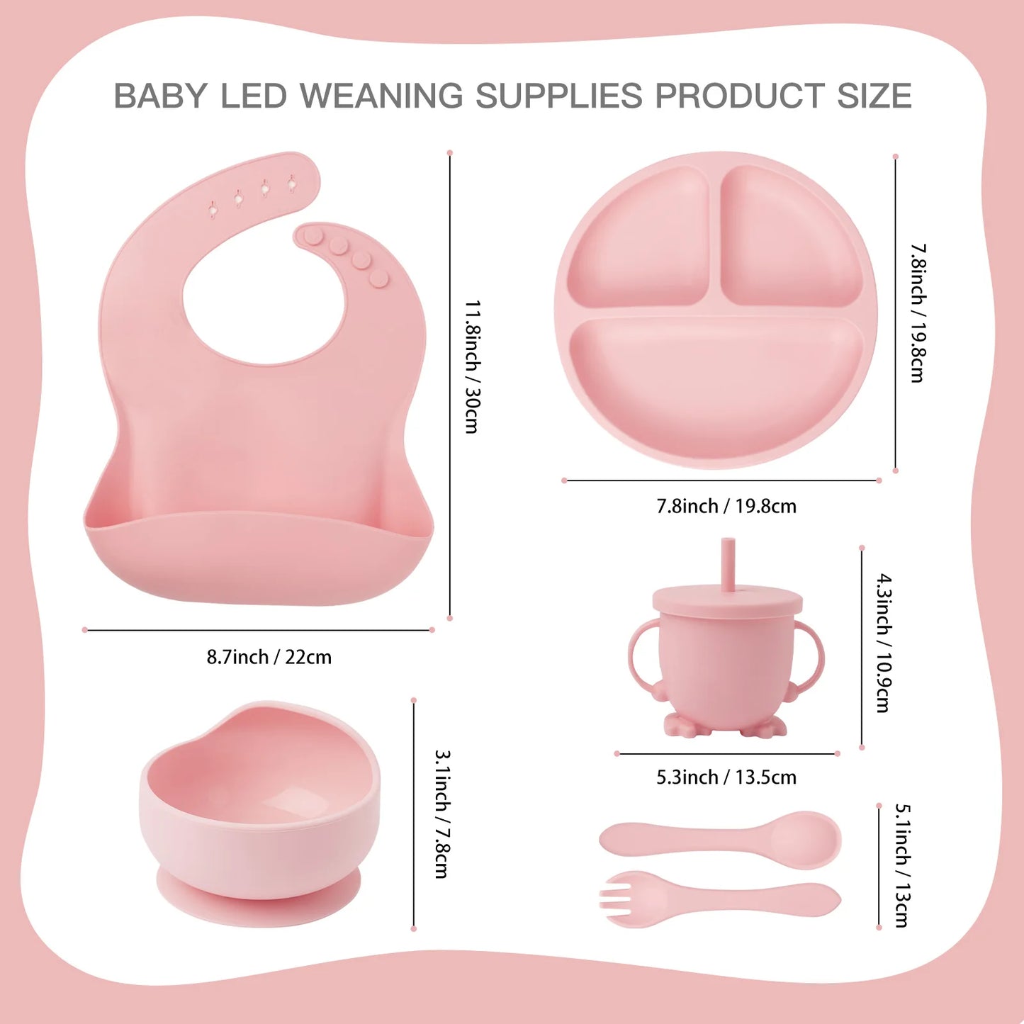 Silicone Baby Tableware Set